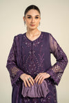3 Piece Embroidered Chiffon Suit | MCS-24-102