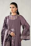 3 Piece Embroidered Linen Suit | DLS-1202