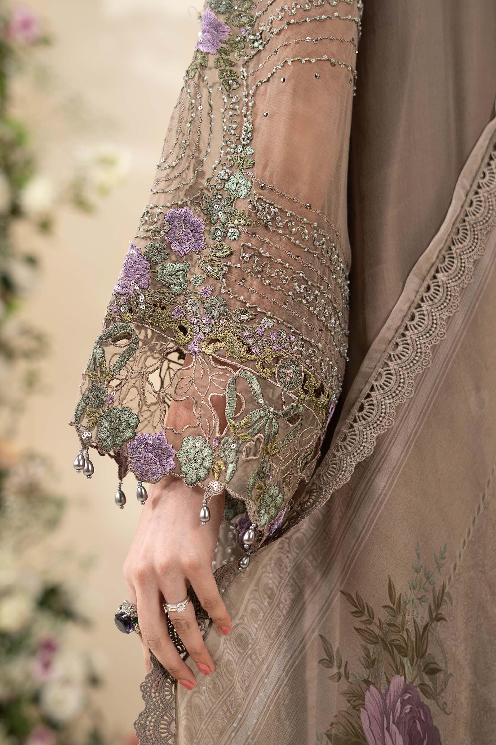3 Piece Embroidered Chiffon Suit