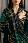 3 Piece Embroidered Velvet Suit