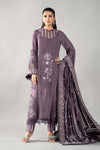 3 Piece Embroidered Linen Suit | DLS-1202