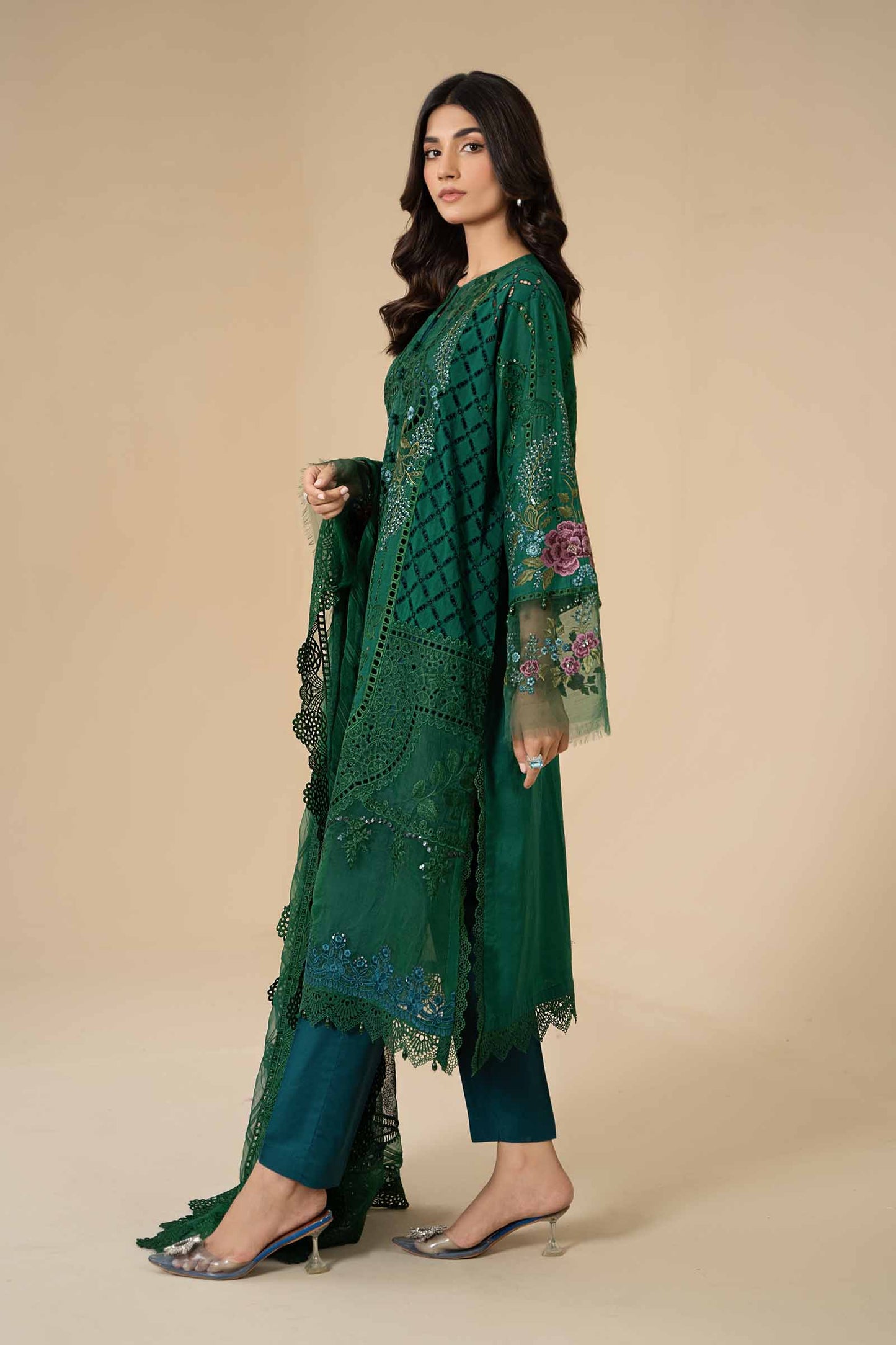 3 Piece Embroidered Lawn Suit | ELS-24-02