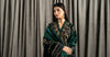3 Piece Embroidered Velvet Suit