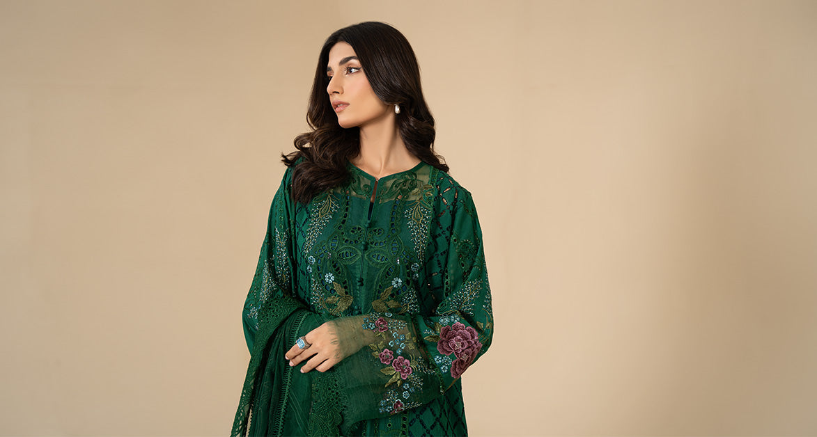 3 Piece Embroidered Lawn Suit | ELS-24-02