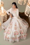3 Piece Embroidered Raw Silk Suit