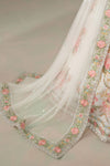 3 Piece Embroidered Raw Silk Suit
