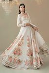 3 Piece Embroidered Raw Silk Suit