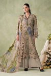 3 Piece Embroidered Chiffon Suit