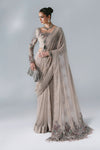Unstitched Embroidered Chiffon Saree