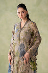 3 Piece Embroidered Chiffon Suit