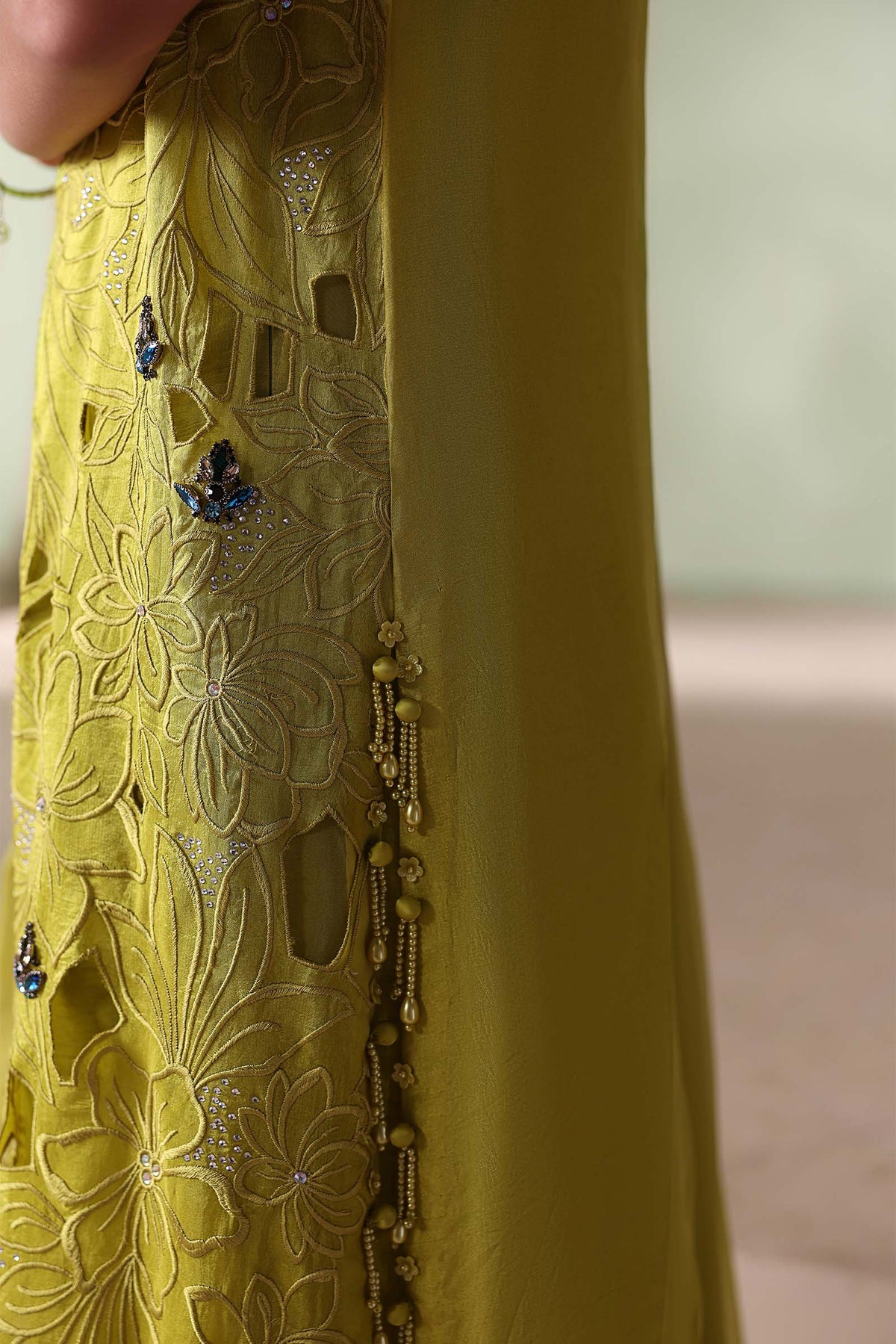 3 Piece Unstitched Embroidered Bemberg Raw Silk Suit