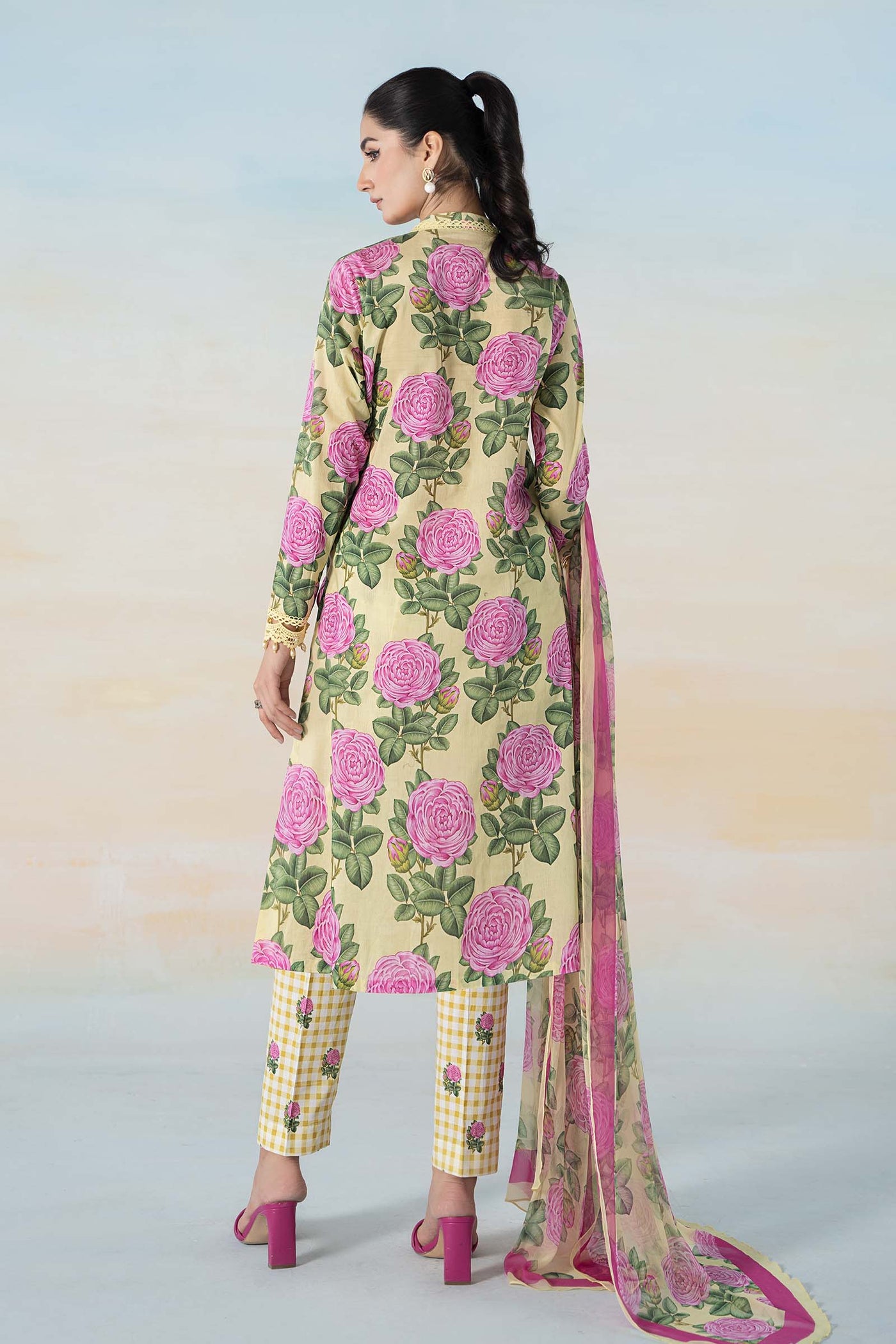 3 PIECE PRINTED LAWN SUIT | MPS-2103-A