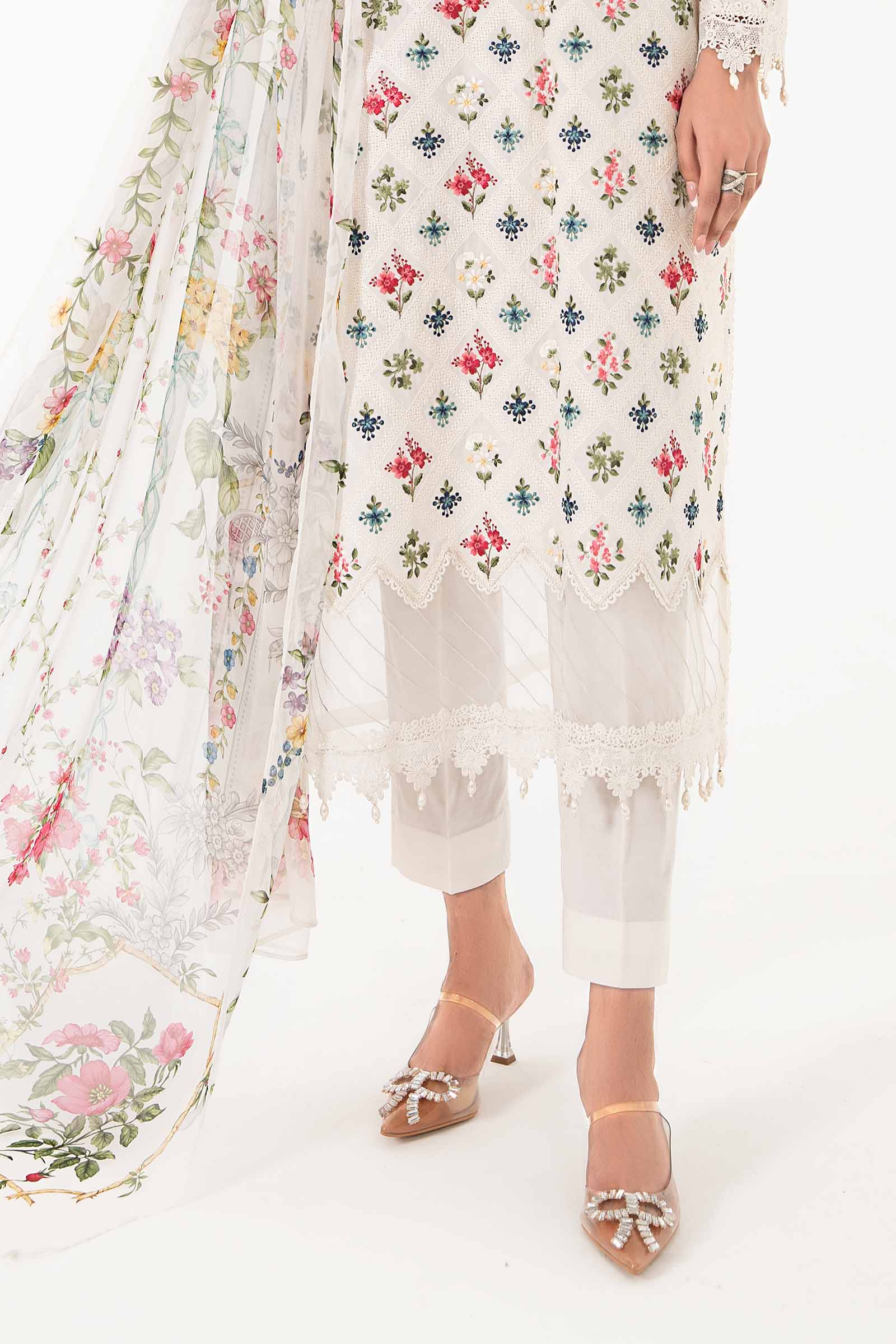 3 Piece Embroidered Lawn Suit | MPS-2203-A