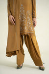 3 Piece Printed Linen Suit | MPS-2403-A