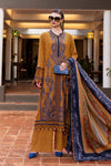 3 Piece Unstitched Embroidered Twill Linen Suit