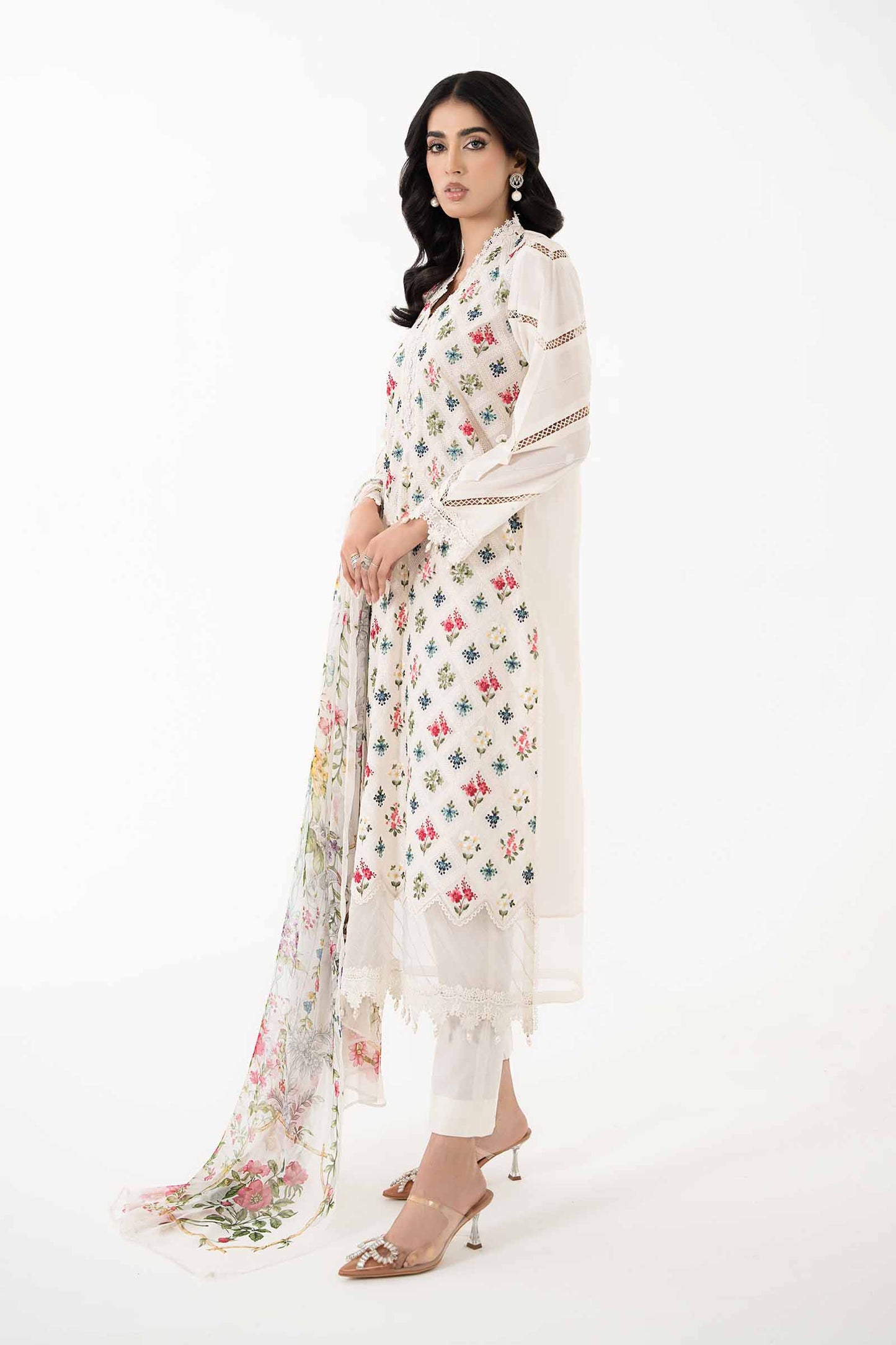 3 Piece Embroidered Lawn Suit | MPS-2203-A