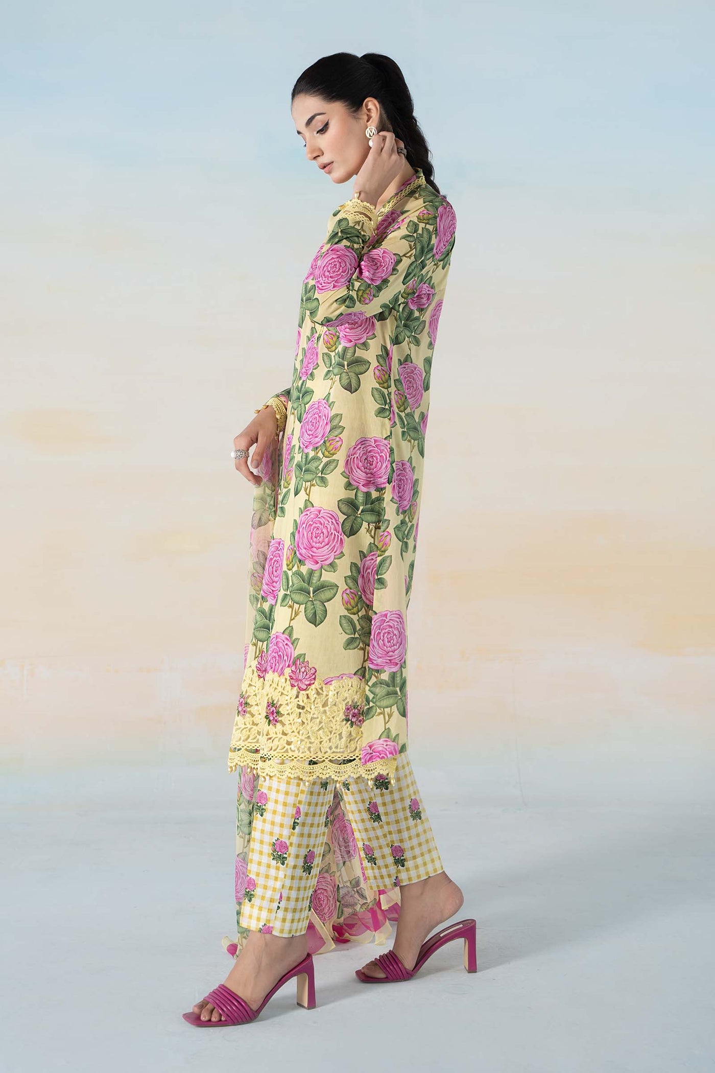 3 PIECE PRINTED LAWN SUIT | MPS-2103-A