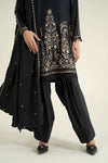 3 Piece Printed Linen Suit | MPS-2403-B