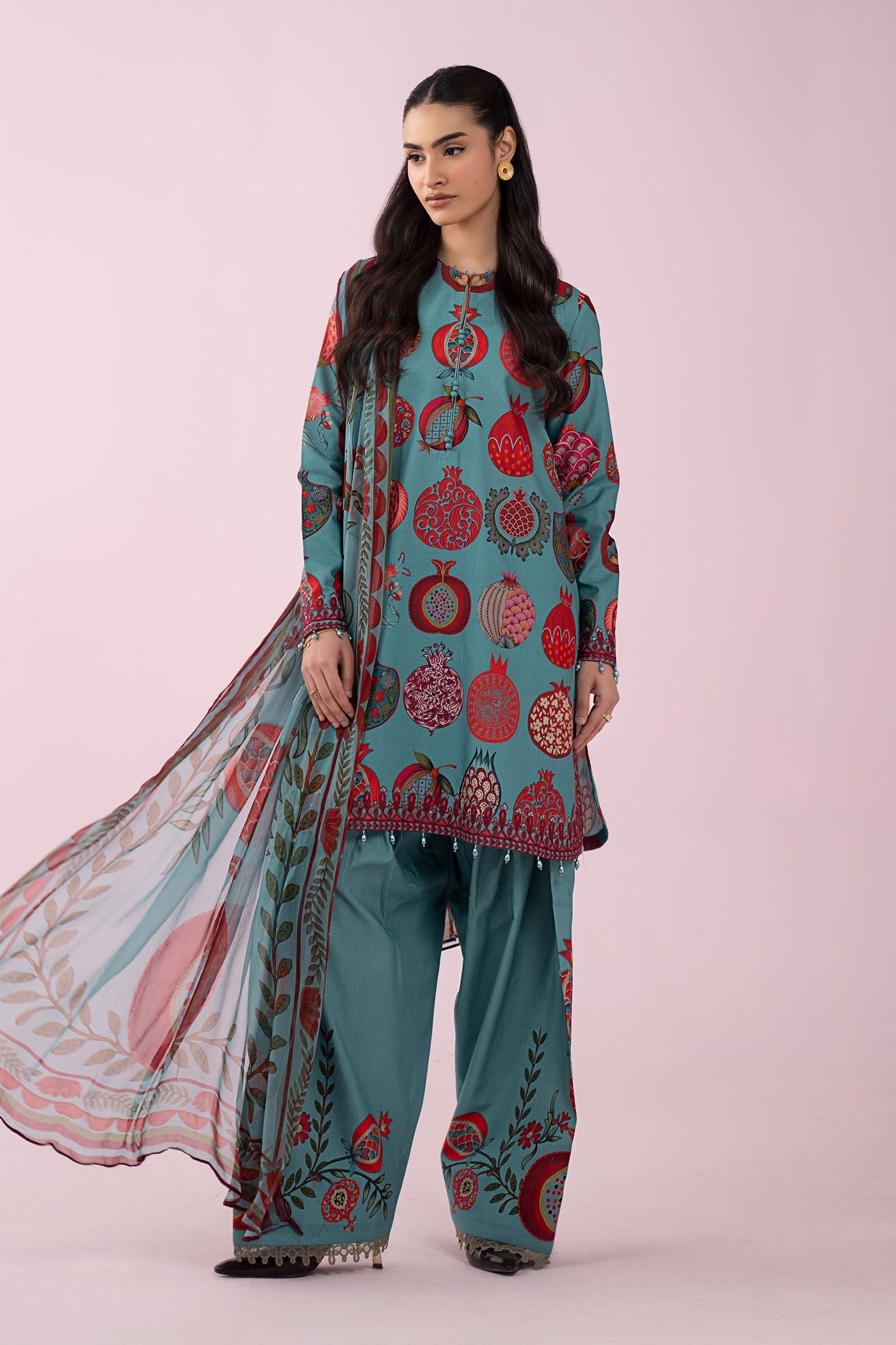 3 Piece Embroidered Lawn Suit