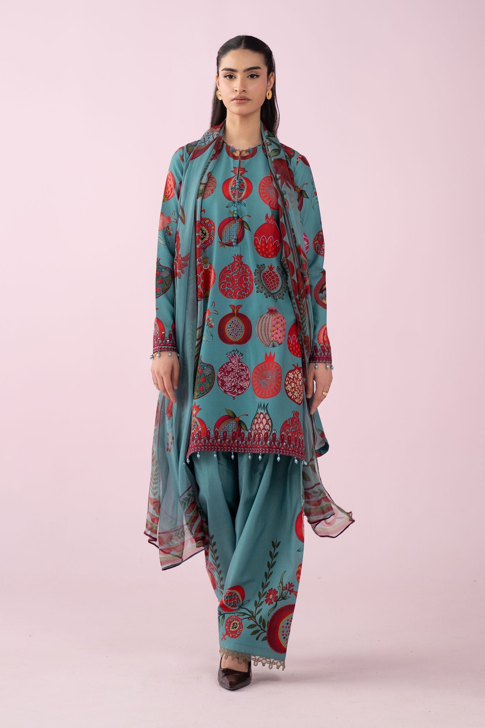 3 Piece Embroidered Lawn Suit