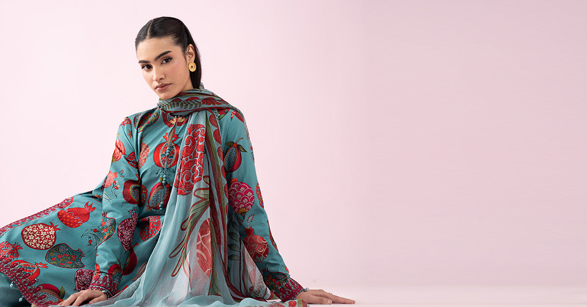 3 Piece Embroidered Lawn Suit