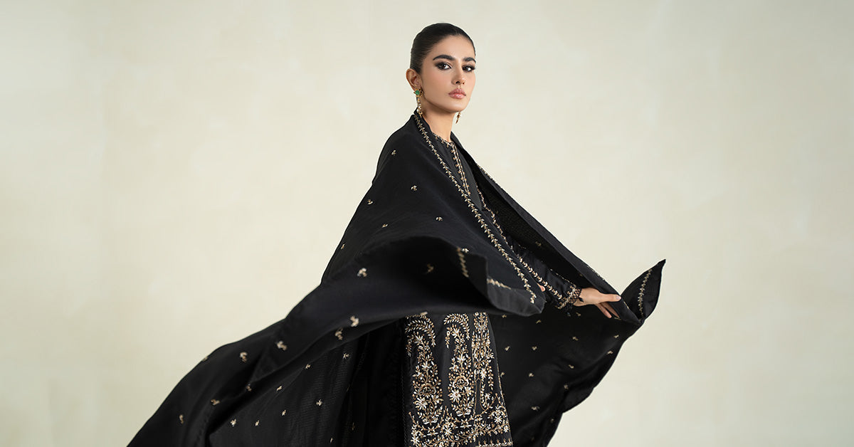 3 Piece Printed Linen Suit | MPS-2403-B