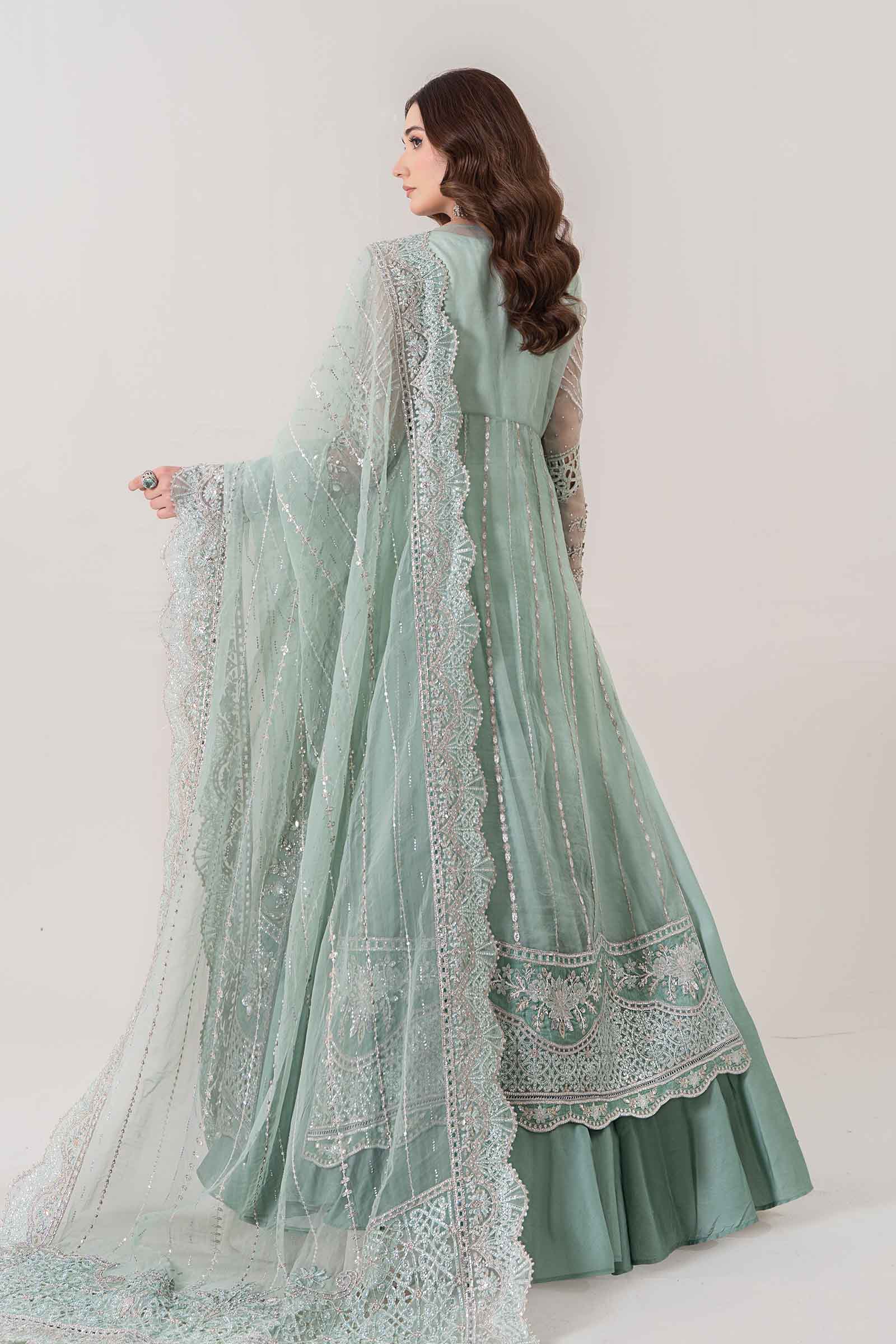 3 Piece Embroidered Organza Suit | BDS-2803