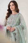 3 Piece Embroidered Organza Suit | BDS-2803