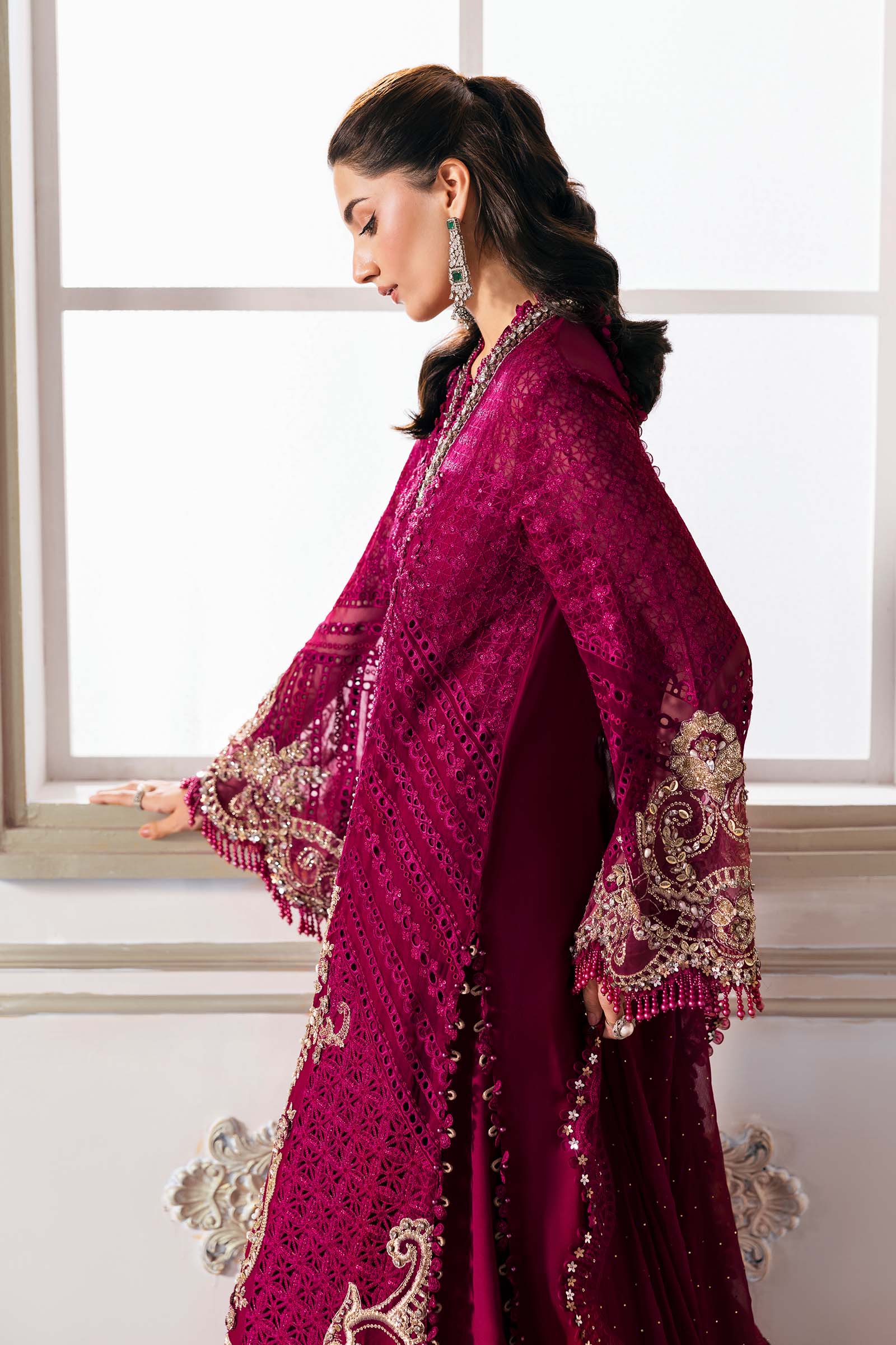 3 Piece Unstitched Embroidered Chiffon Suit | BD-3003