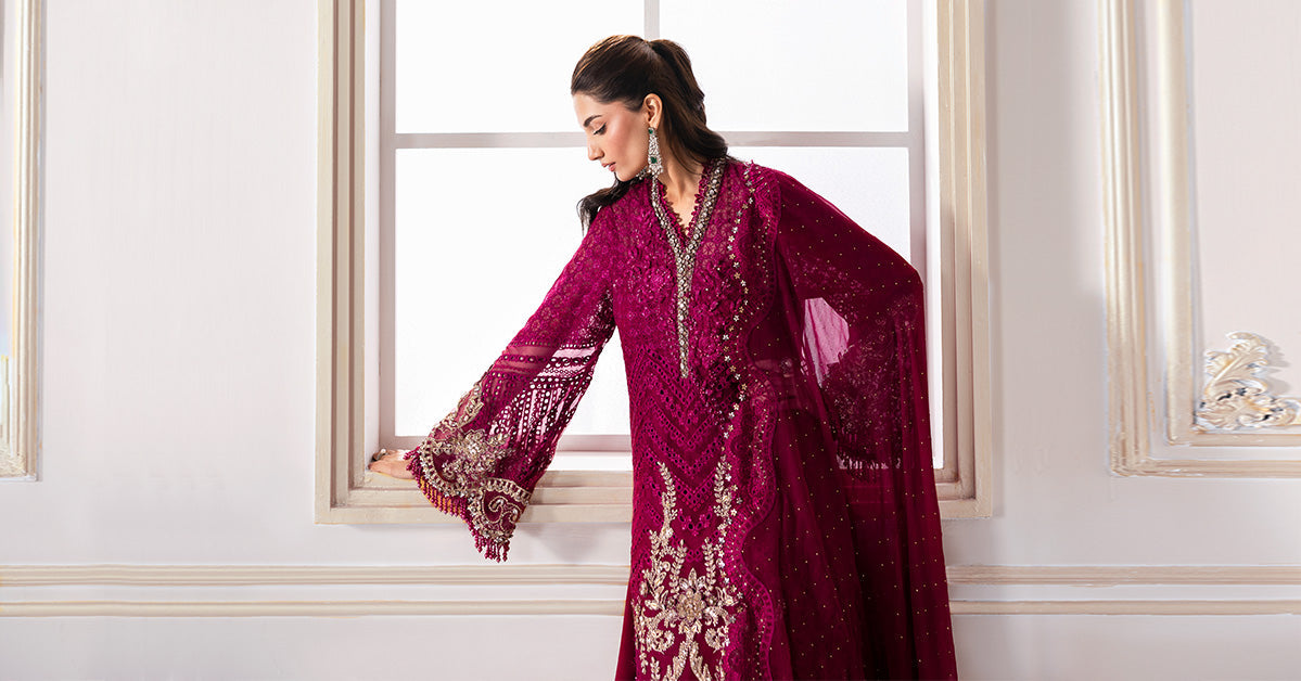 3 Piece Unstitched Embroidered Chiffon Suit | BD-3003