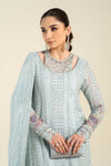 3 Piece Embroidered Chiffon Suit | MCS-24-103