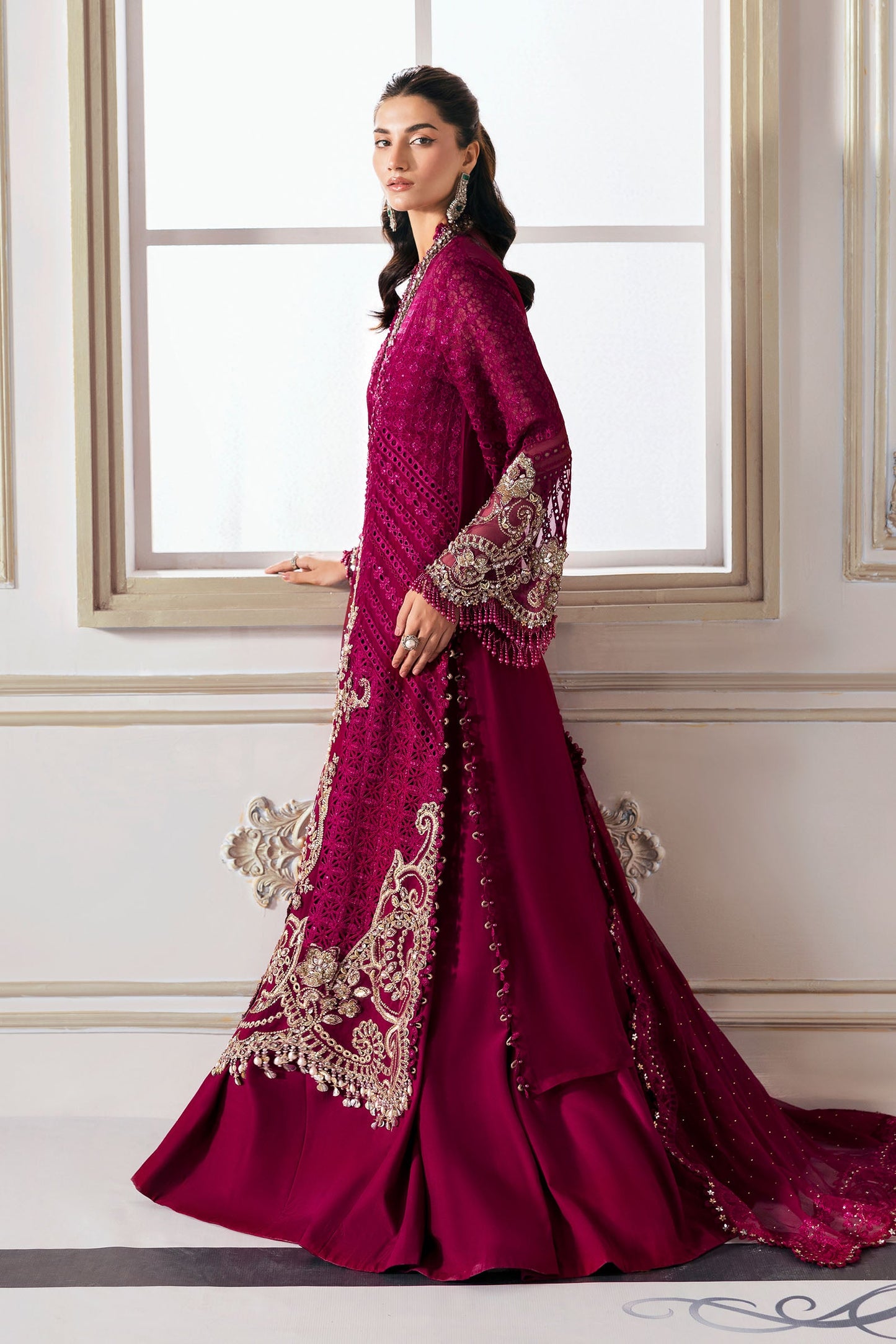 3 Piece Unstitched Embroidered Chiffon Suit | BD-3003