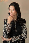3 Piece Embroidered Raw Silk Suit