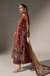 3 Piece Embroidered Raw Silk Suit