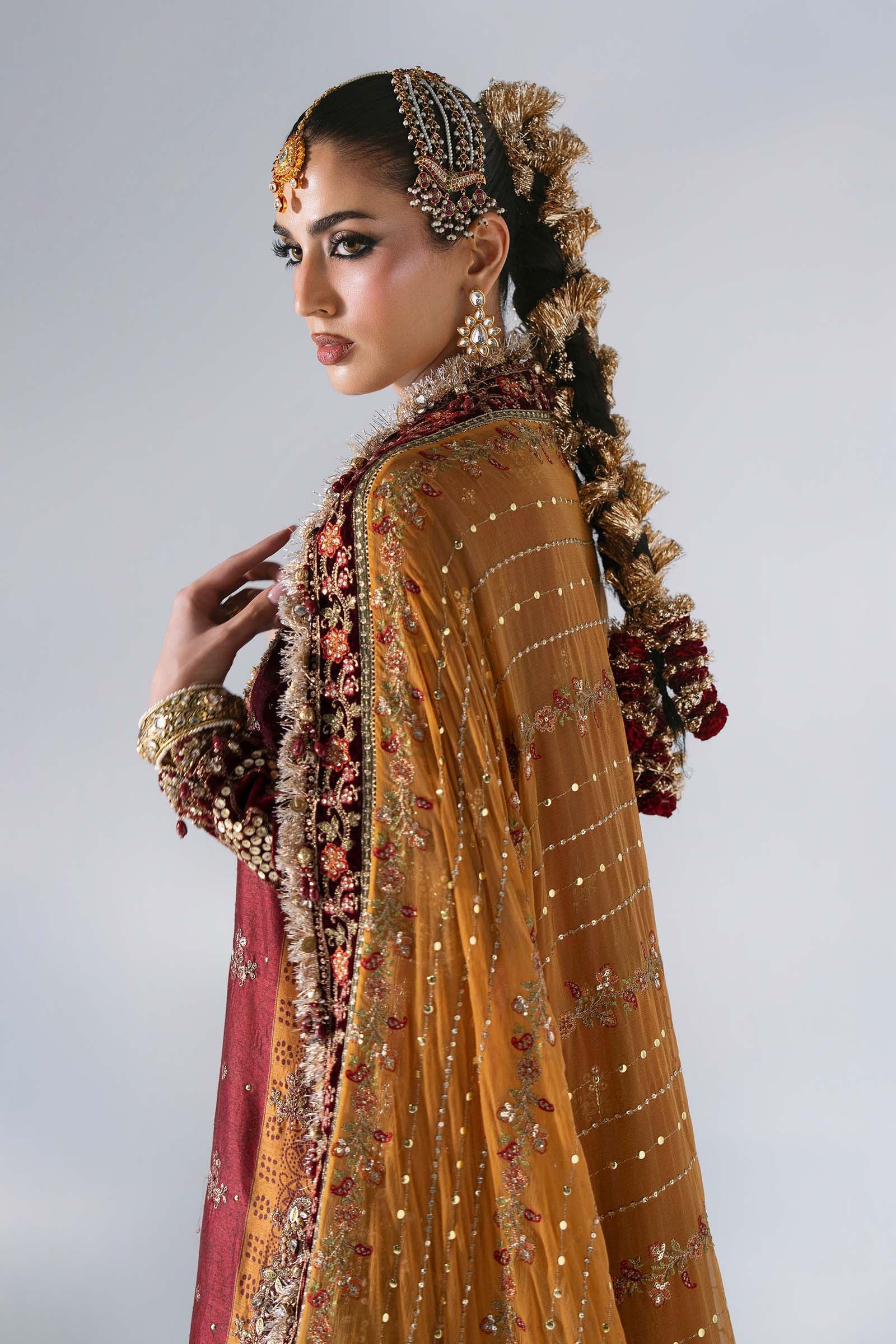 3 Piece Unstitched Embroidered Raw Silk Suit