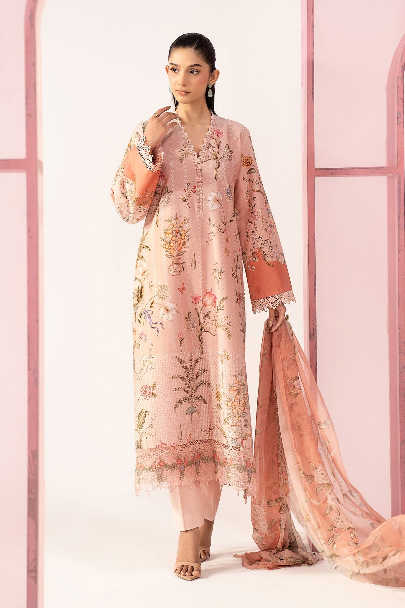 3 Piece Embroidered Lawn Suit