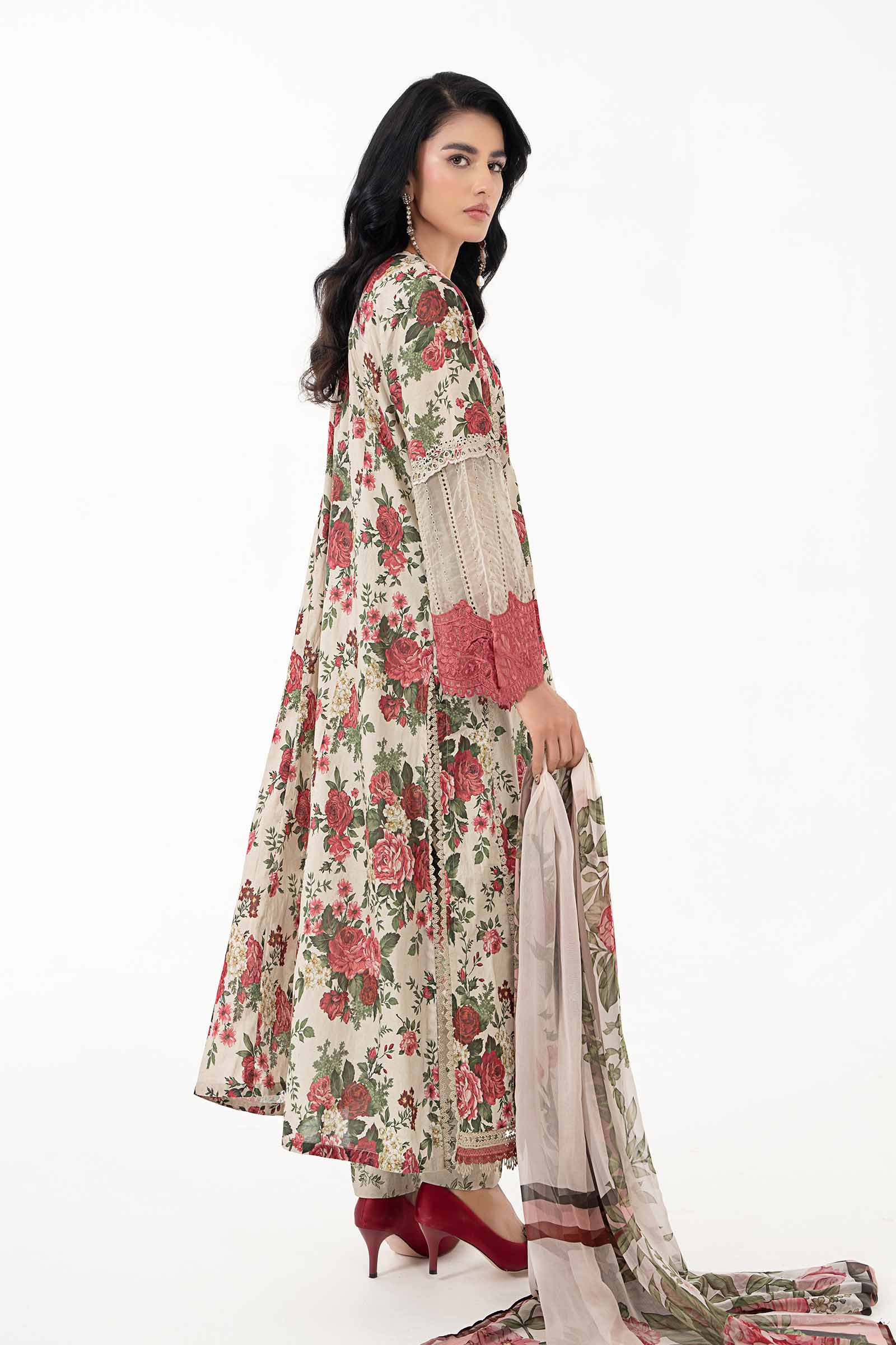 3 Piece Printed Lawn Suit | MPS-2204-B