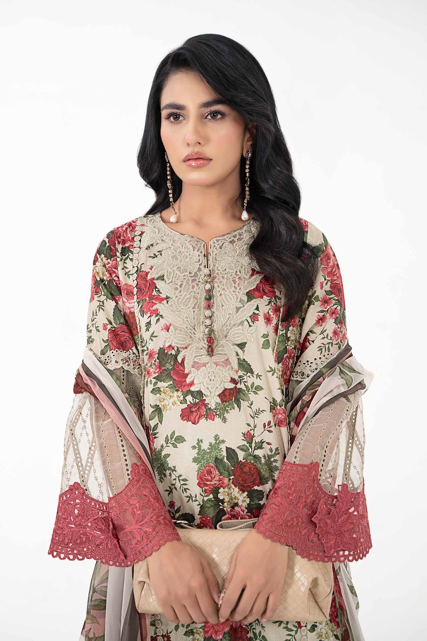 3 Piece Printed Lawn Suit | MPS-2204-B