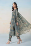 3 PIECE PRINTED LAWN SUIT | MPS-2104-B