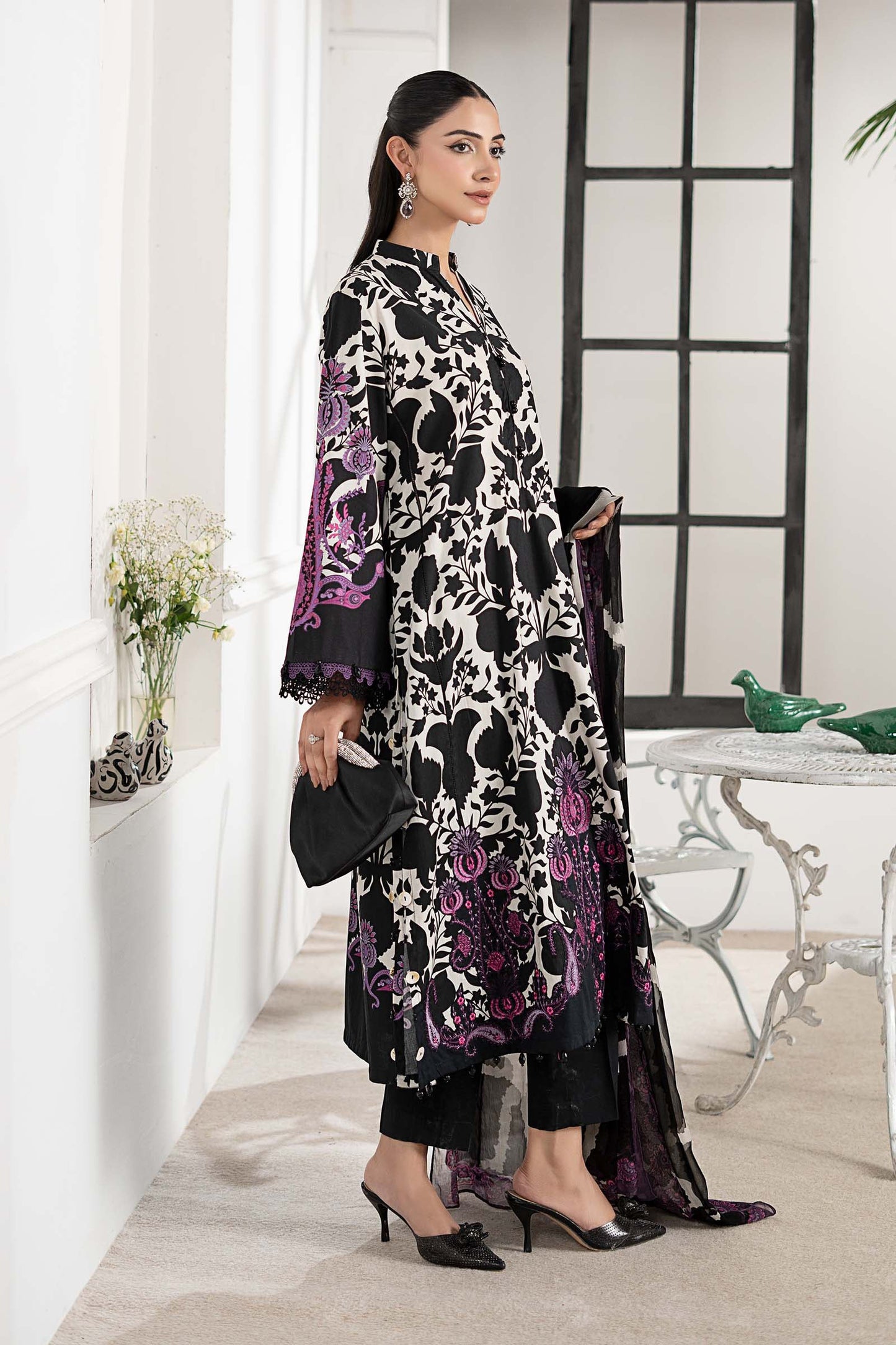 3 Piece Embroidered Cambric Suit