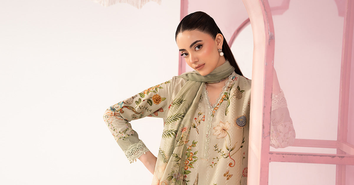 3 Piece Embroidered Lawn Suit