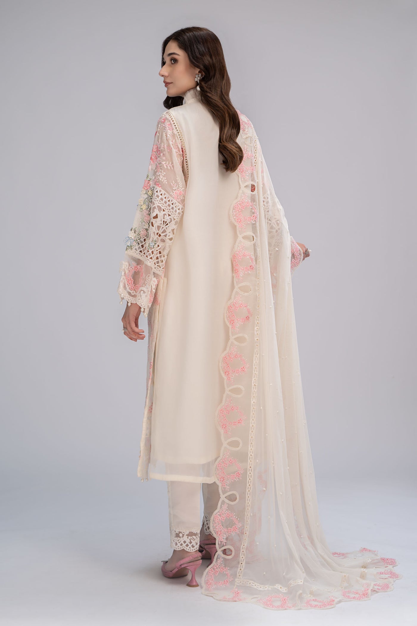 Suit Off White and Pastels BDS-2604