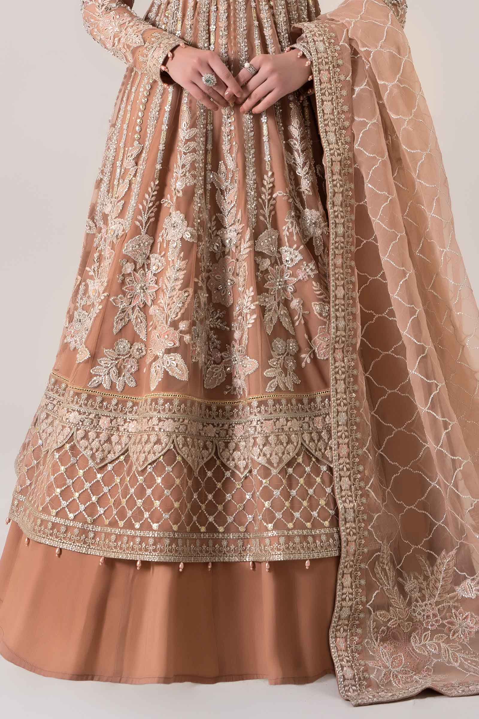 3 Piece Embroidered Net Suit | BDS-2804