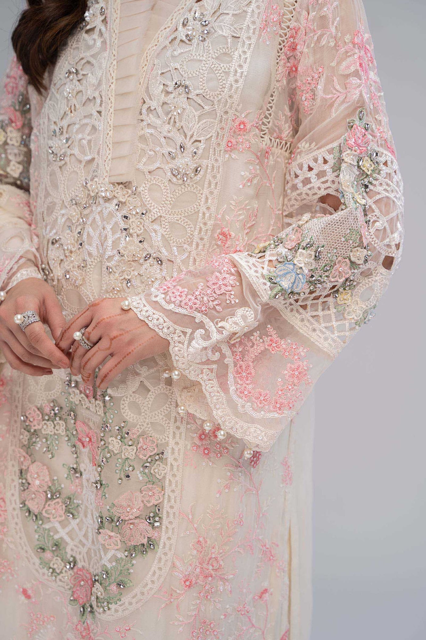 Suit Off White and Pastels BDS-2604