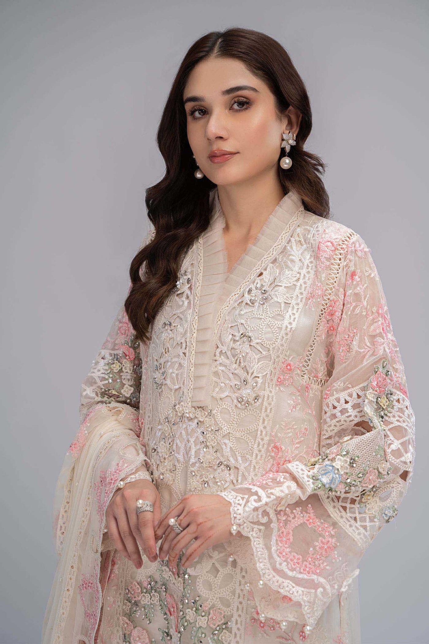 Suit Off White and Pastels BDS-2604