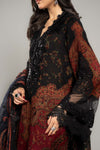 3 Piece Embroidered Woven Suit | DLS-1204