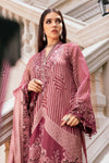 3 Piece Unstitched Embroidered Organza Suit
