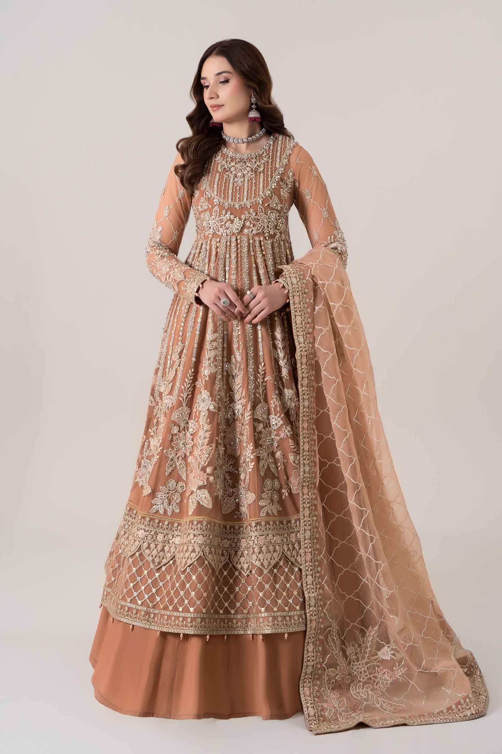 3 Piece Embroidered Net Suit | BDS-2804