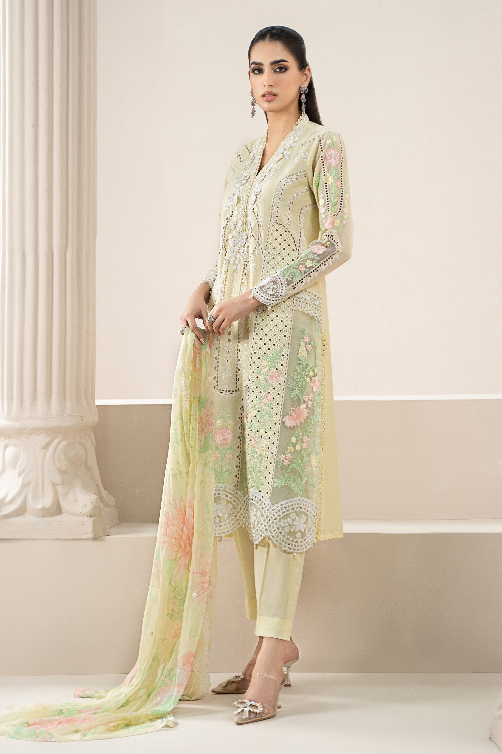 3 Piece Embroidered Lawn Suit | ELS-25-04