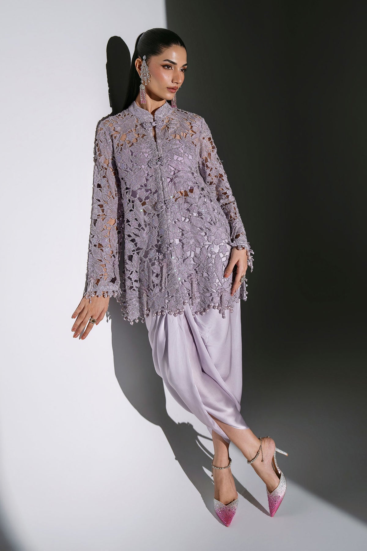 3 Piece Unstitched Embroidered Organza Suit